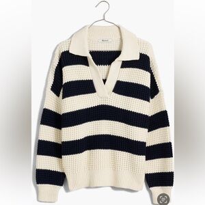MADEWELL Waffle Knit Henley Sweater